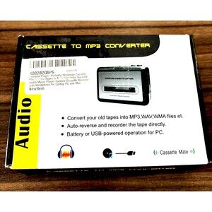 DigitNow Cassette Tape To MP3 CD Converter Via USB Portable USB Cassette Tape